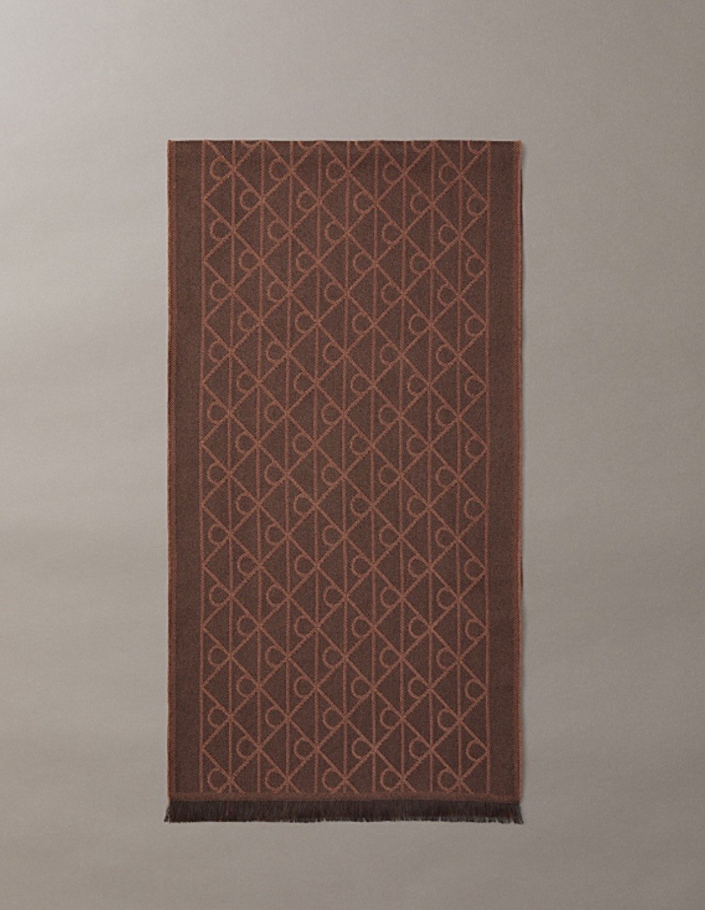 Emblem Jacquard Square Scarf